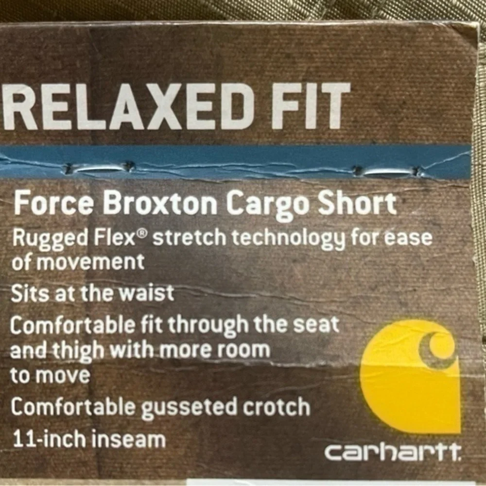 Carhartt Relaxed Fit Force Braxton Cargo Short - Size 48 - NWT